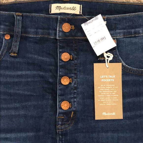Madewell High-Rise Hanna Wash Skinny Jeans NWT - Picture 5 of 14